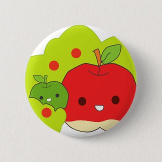 apples 6 cm round badge
