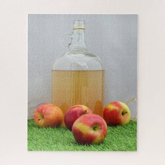 Apples and Cider Bottle Apple Festival Jigsaw Puzzle (Vertical)