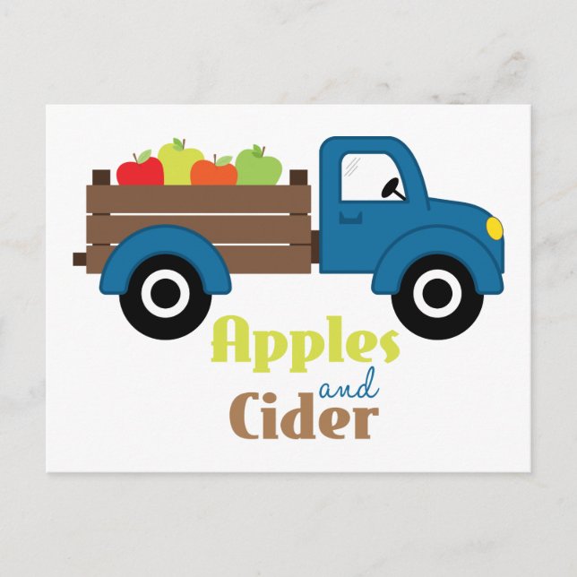 Apples and Cider Postcard (Front)