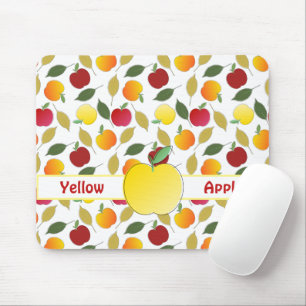 Apples and Leaves Mouse Mat