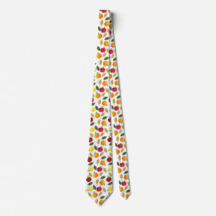 Apples and Leaves Tie