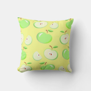 Apples apple pattern vector green cushion
