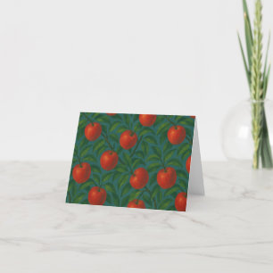 Apples Apples Tree Pattern Thank You Card