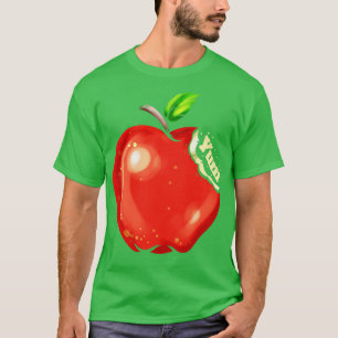 Apples Are Tasty   Yum Says The Vegetarian And Veg T-Shirt