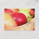 Apples At The Farmers Market Business Card (Back)