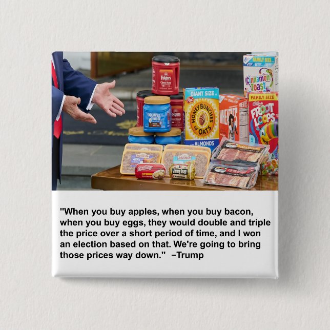 Apples, Bacon & Eggs Button (Front)