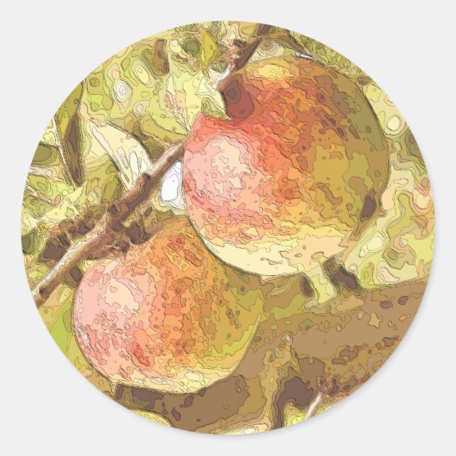APPLES CLASSIC ROUND STICKER (Front)