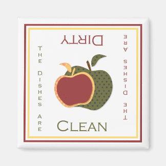 Apples Clean or Dirty Dishwasher Magnet