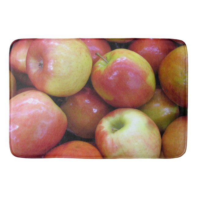 Apples Custom Large Bath Mat (Front)