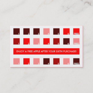 APPLES customer appreciation (mod squares) Loyalty Card