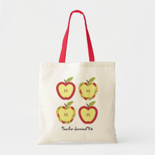 Apples Customisable Text Tote Bag