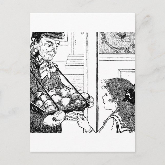 Apples for Sale Postcard (Front)