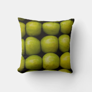 Apples fruits food green apples cushion