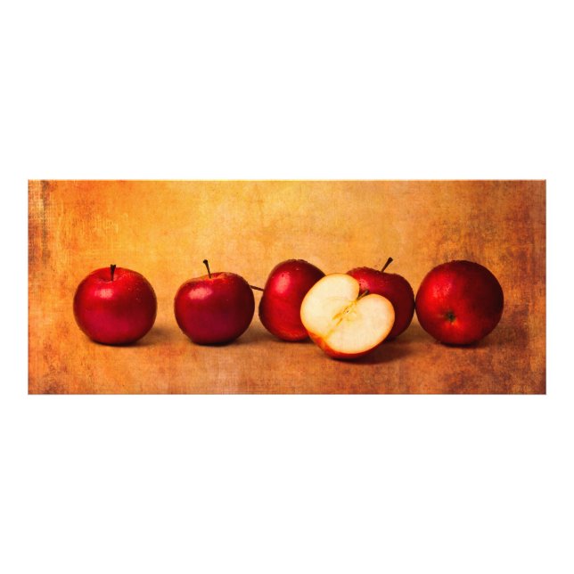 Apples In Red Panorama Photo Print (Front)