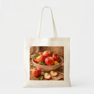 Apples in Rustic Bowl a Classic Still Life Tote Bag