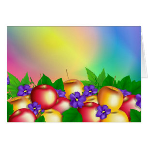 Apples in Vase Card