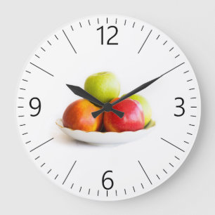 Apples Large Clock