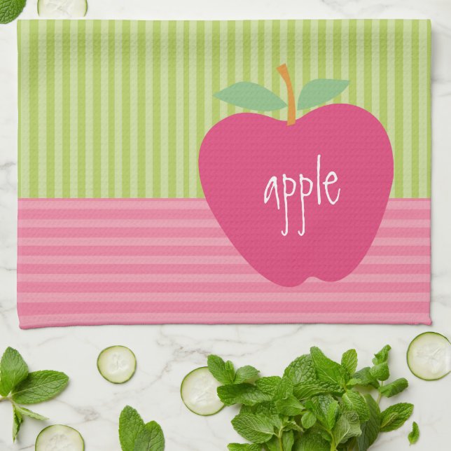 Apples Microfiber Kitchen Towel (Folded)