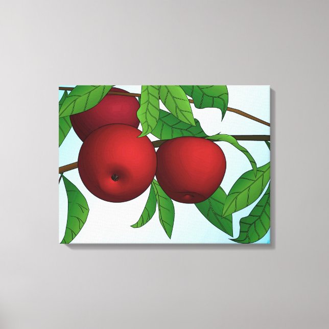 Apples on a Branch Canvas Print (Front)