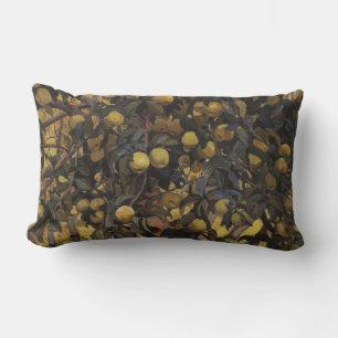 Apples on the Branches of Trees (by Serebriakova) Lumbar Cushion
