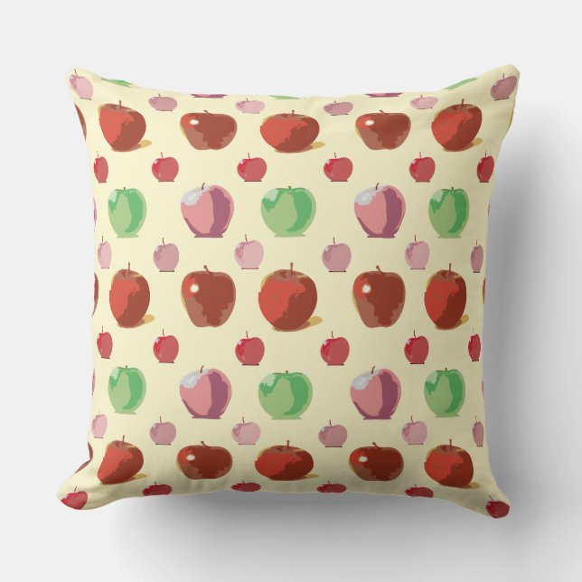 Apples pattern cushion (Front)