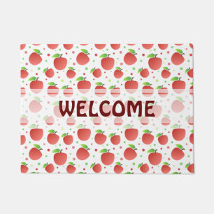 Apples pattern doormat