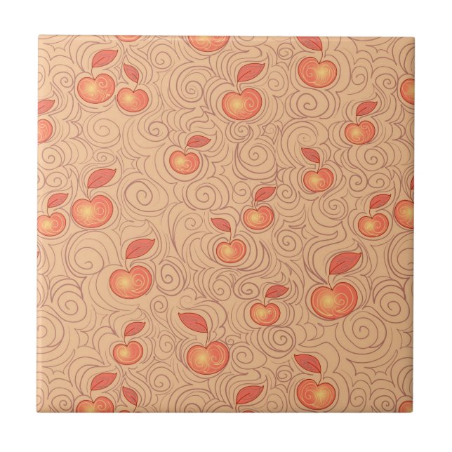 Apples Pattern Tile (Front)