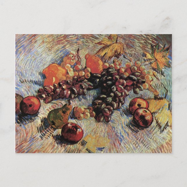 Apples Pears Lemons & Grapes Van Gogh Fine Art Postcard (Front)