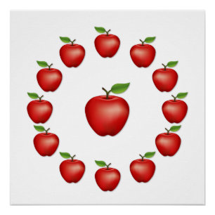 Apples, Red Delicious Poster