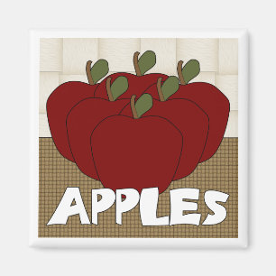 Apples Series 1 Square Magnet