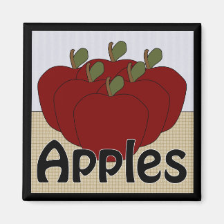 Apples Series 2 Square Magnet