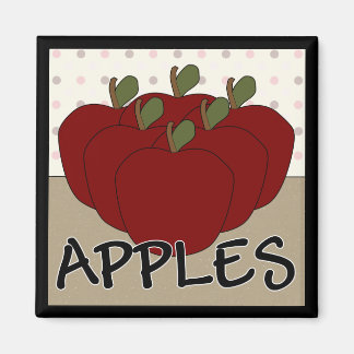 Apples Series 4 Square Magnet