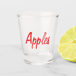 Apples Shot Glass
