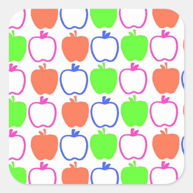Apples Square Sticker (Front)