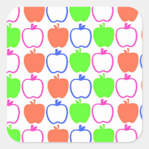 Apples Square Sticker