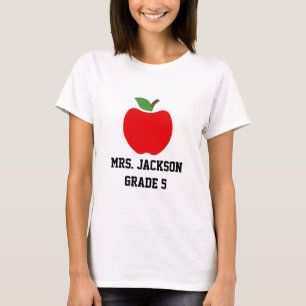 Apples T-Shirt Custom Name and Grade