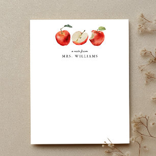 Apples Teacher  Card