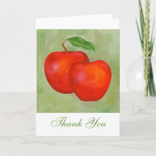 Apples Thank You notecard