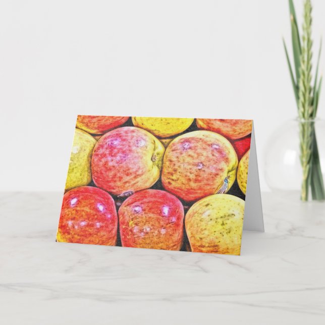 Apples, Thanksgiving Holiday Card (Front)