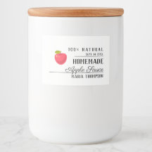 Applesauce Homemade Modern Typography Preserves