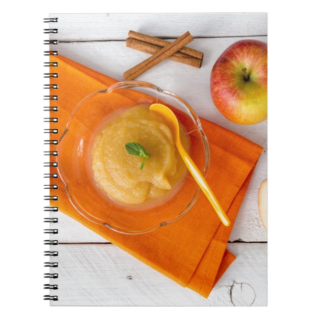 Applesauce with cinnamon and orange spoon notebook (Front)