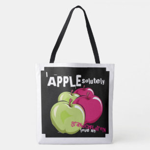 APPLEsolutely Love my Grandchildren Tote Bag