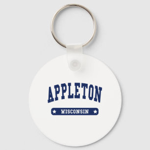 Appleton Wisconsin College Style t shirts Key Ring