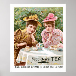 Appleton's Tea Vintage Drink Ad Art Poster