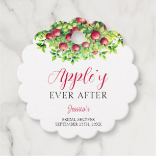 Appley Ever After Apple Fall Bridal Shower Favour Tags