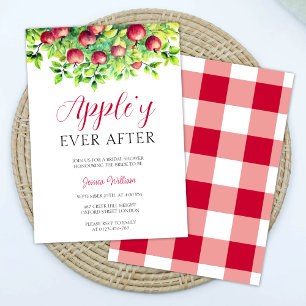 Appley Ever After Apple Fall Bridal Shower Invitation
