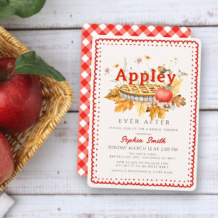 Appley Ever After Apple Pie Bridal Shower Invitation