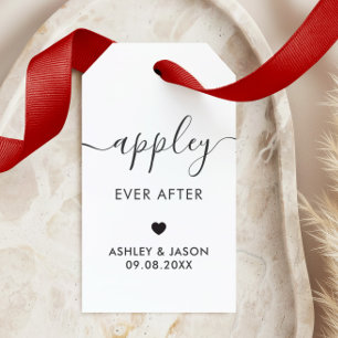 Appley Ever After, Caramel Apple, Wedding Gift Tags