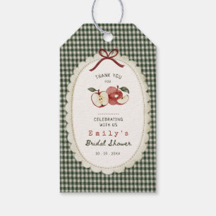 Appley Ever After vintage gingham Gift Tags