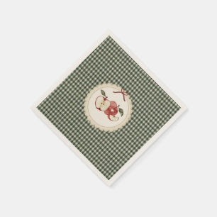 Appley Ever After vintage gingham Napkin